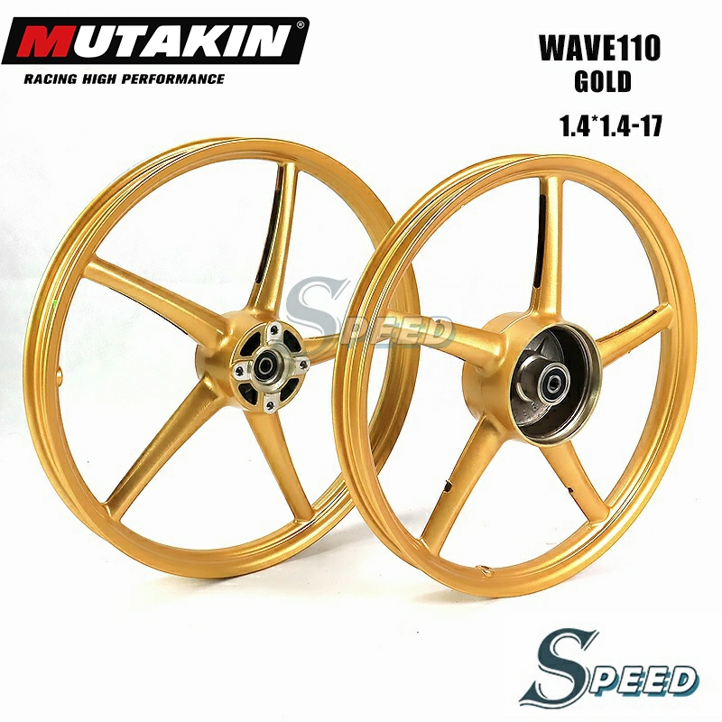 MUTAKIN Mags Rim 522 Wave110 XRM RS 125 DASH Front Disc Brake 1.4*17 ...