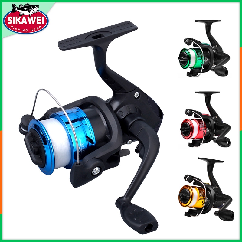 Fishing Reels Aluminum Fishing Lure Fishing Reel Handle and Rod Set with  Free Line