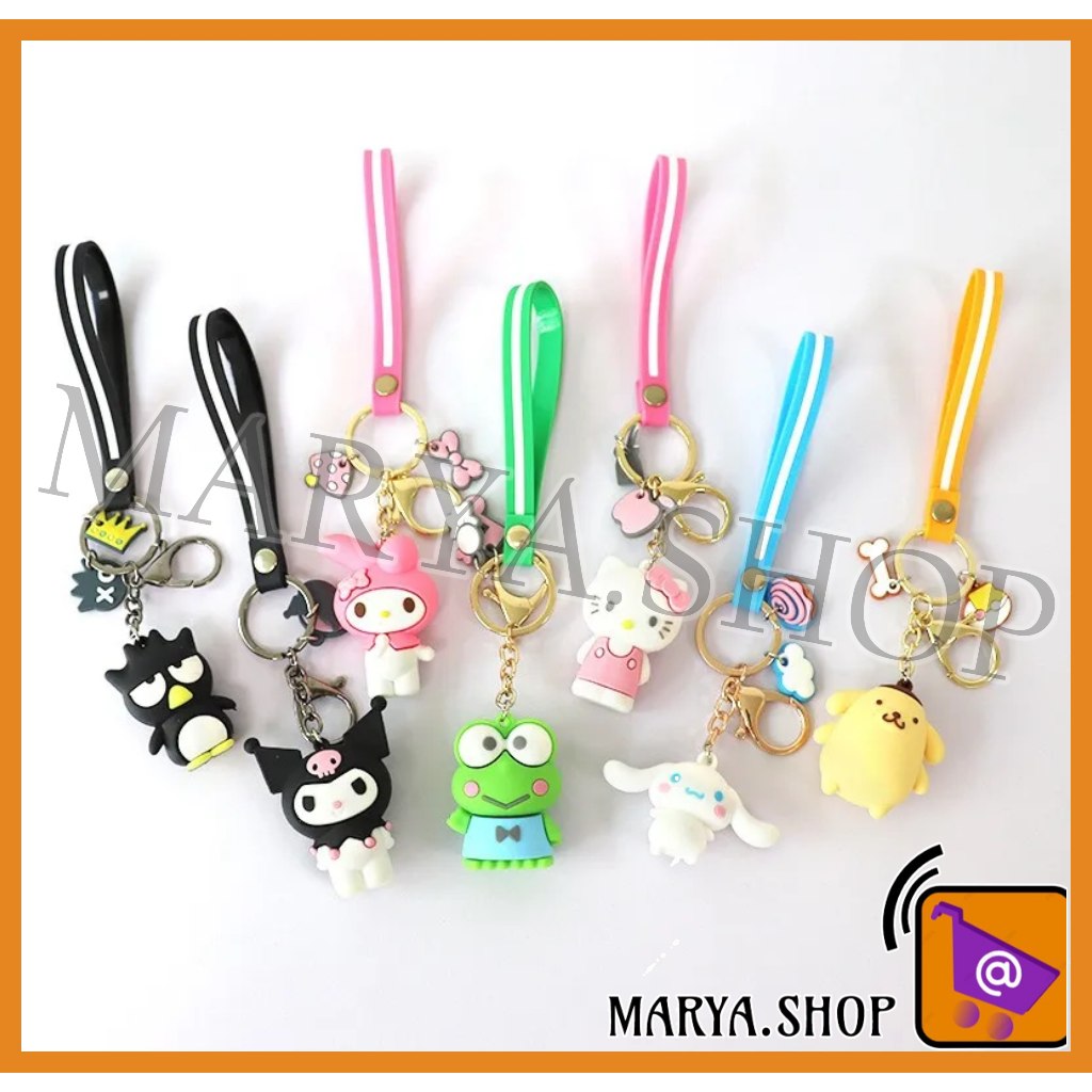 MARYA Keychain Kawaii Anime Keychain, Hello Kitty, My Melody,Kuromi ...