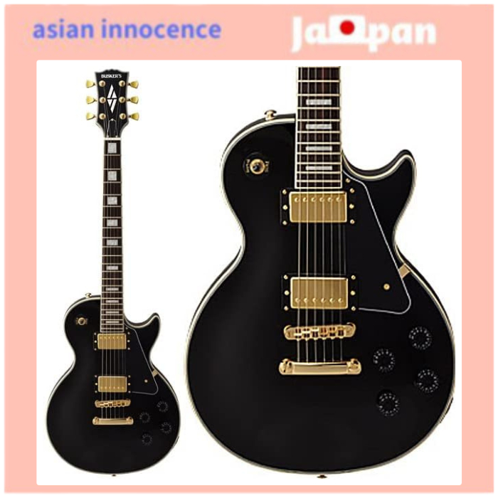 BUSKER'S BLC300 BK Les Paul Custom Black Black Electric Guitar  (Buskers)【Direct from Japan】