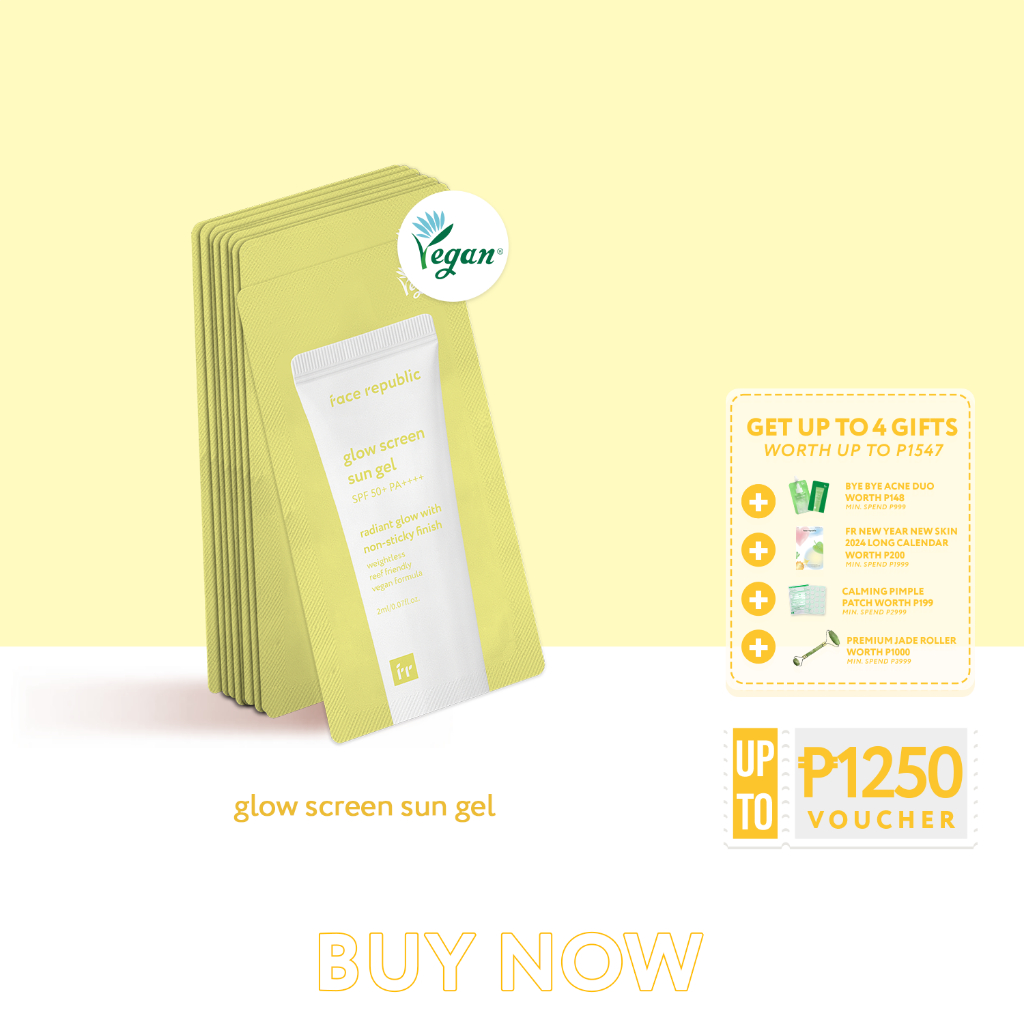 Face Republic Glow Screen Sun Gel 2mL (10 pcs) Shopee Philippines