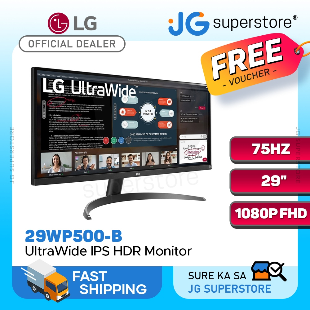 LG 29WP500-B 29" UltraWide IPS 75hz 1080p FHD Monitor HDMI With AMD ...