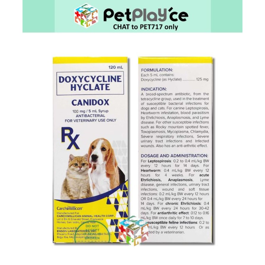Canidox / LC Dox for Dogs & Cats Doxycycline / Doxycycline Hyclate