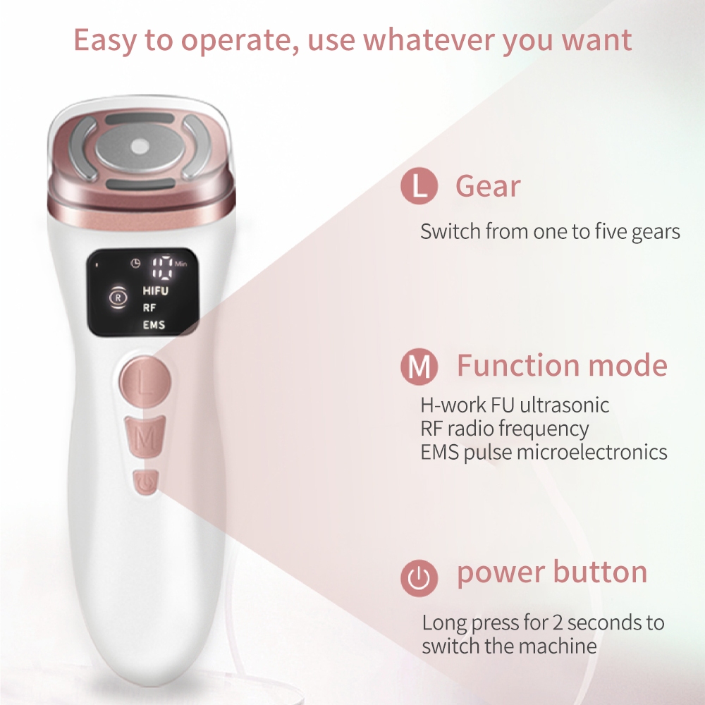 Mini HIFU ultrasonic machine EMS lifting and tightening skin ...