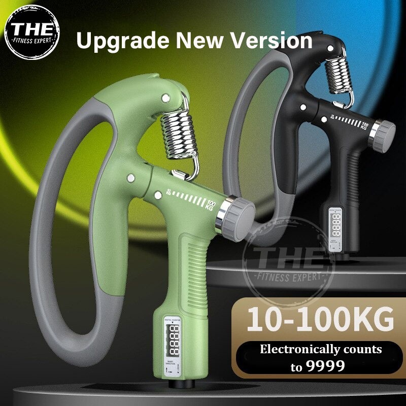 100KG Counting Hand Grip Strengthener Arm Muscle Wrist Training