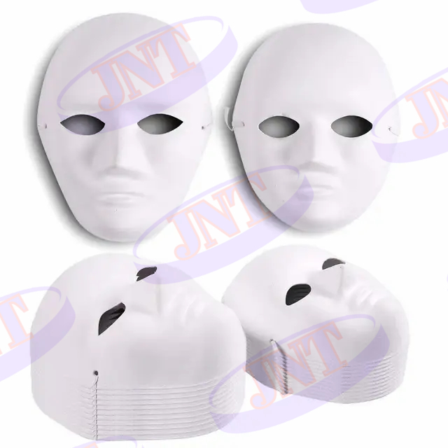 JNT COD WOMEN AND MEN FULL FACE WHITE COLOR PARTY FAVOURS BLANK PAPER ...