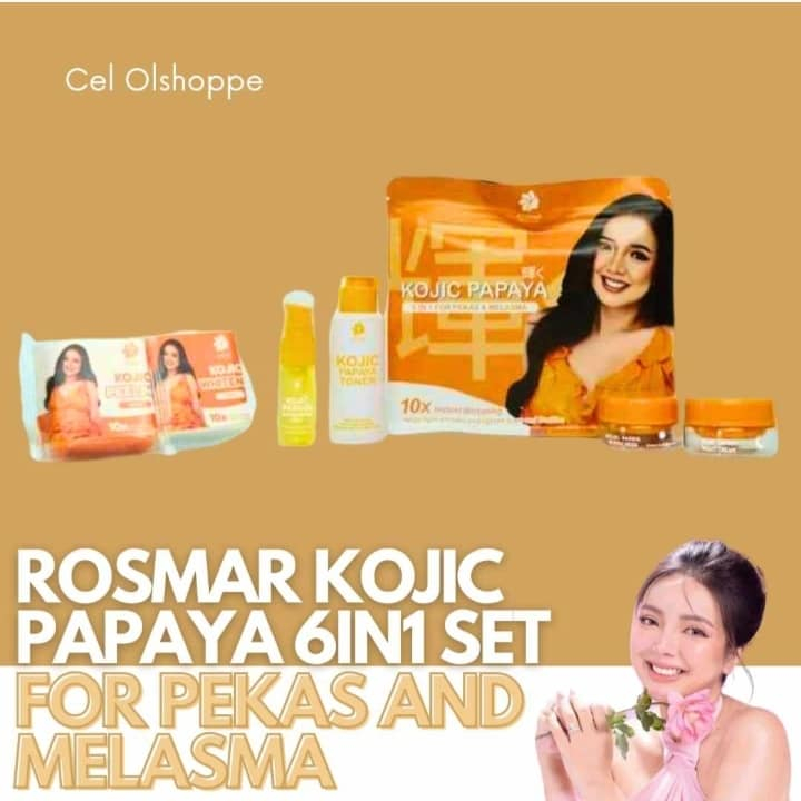 Rosmar Kojic Papaya 6n1 for Pekas and Melasma with FREEBIE Shopee