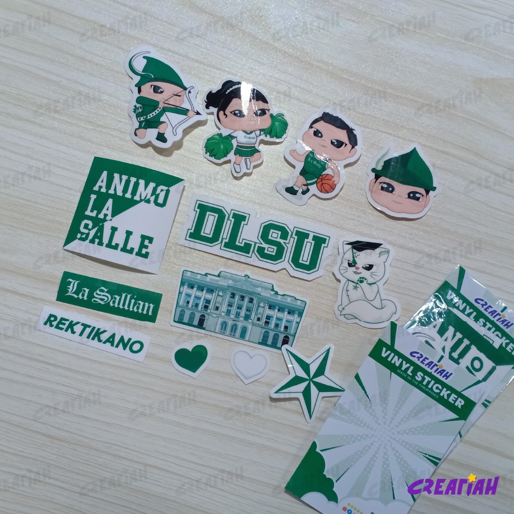 DLSU Green Archers De La Salle University Vinyl Waterproof Glossy ...