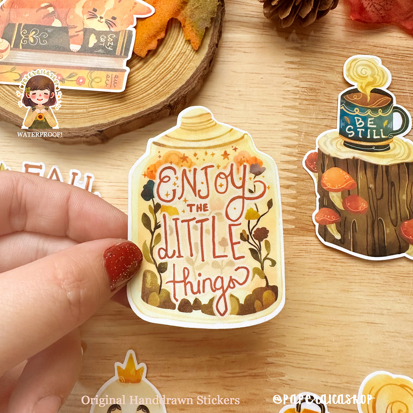 Enjoy The Little Things Waterproof Vinyl Stickers | VS026 ...