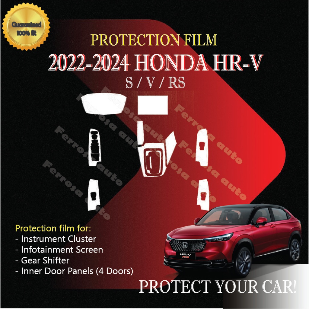 HONDA HRV 2024 INTERIOR PROTECTION (PPF MATTERIAL) (FOR PIANO BLACK