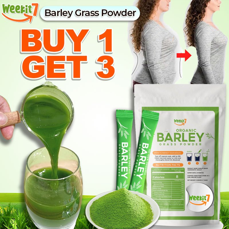 Weekit7 Barley Grass Powder Original FDA Approved Organic and Pure ...