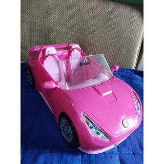 Barbie Cars - White and Pink Fiat 500 and Glam Convertible Car