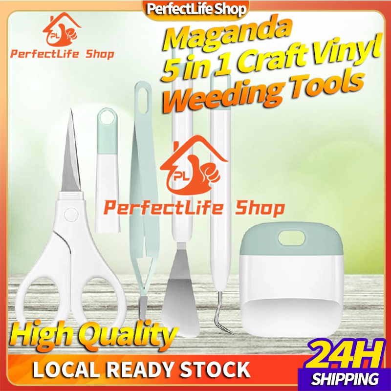 PL 5in1 Craft Vinyl Weeding Tools Craft Set For Cutter Plotter Weeding ...