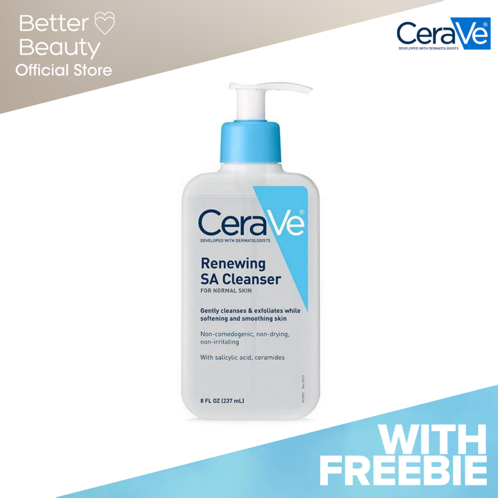 Cerave Renewing SA Cleanser 8oz 237ml - with ceramides and salicylic ...