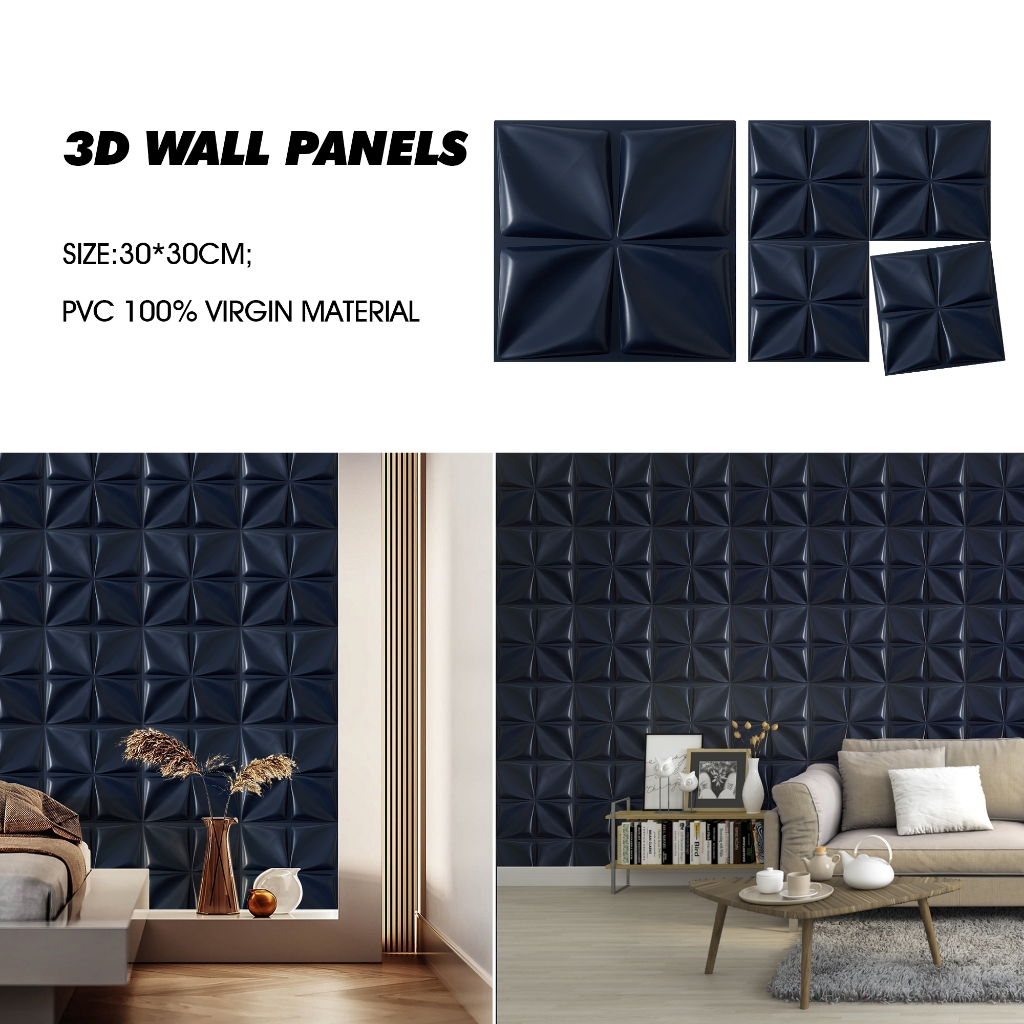 3D Wall Panel Sticker PVC Panel Diamond Design Wallpaper Design Home