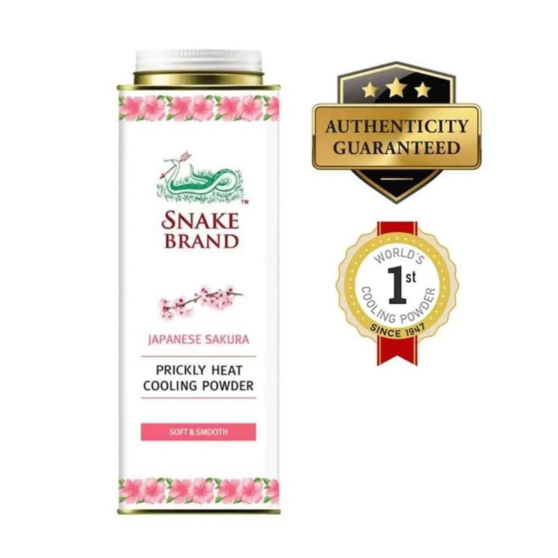 SNAKE BRAND PRICKLY HEAT COOLING POWDER 280g | Shopee Philippines