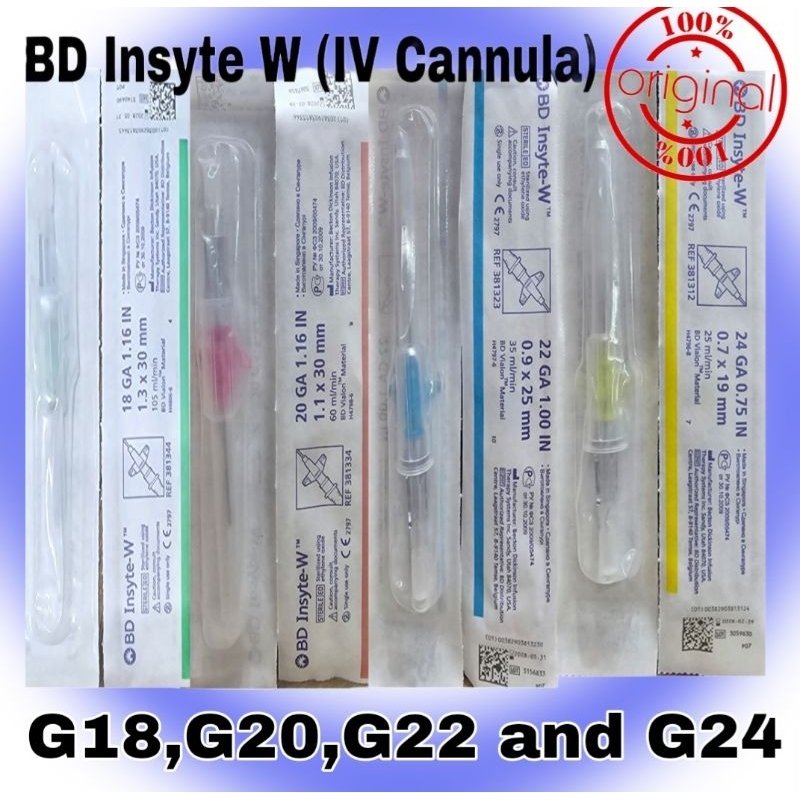 BD Insyte-W 50BD Vialon Material (50pcs per Box)Different Sizes ...