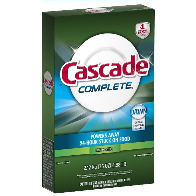 Cascade Dishwasher Powder 75oz, 2.1kilo Shopee Philippines
