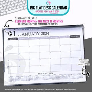 Minimalist Big Flat Desk Calendar by PutPrints | Shopee Philippines