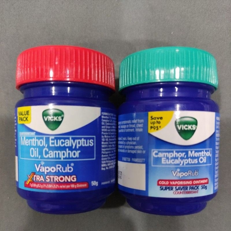 VICKS VapoRub & Extra Strong 50grams(Original) Expiration 2025 *SOLD
