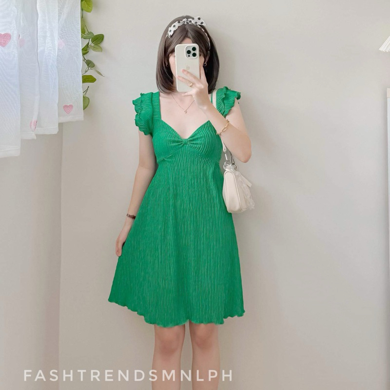 RIBBON RUFFLE PEPLUM DRESS DAILY CASUAL SEXY SKATER DRESS