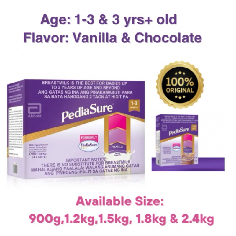 Pediasure for 1.5 hot sale year old baby