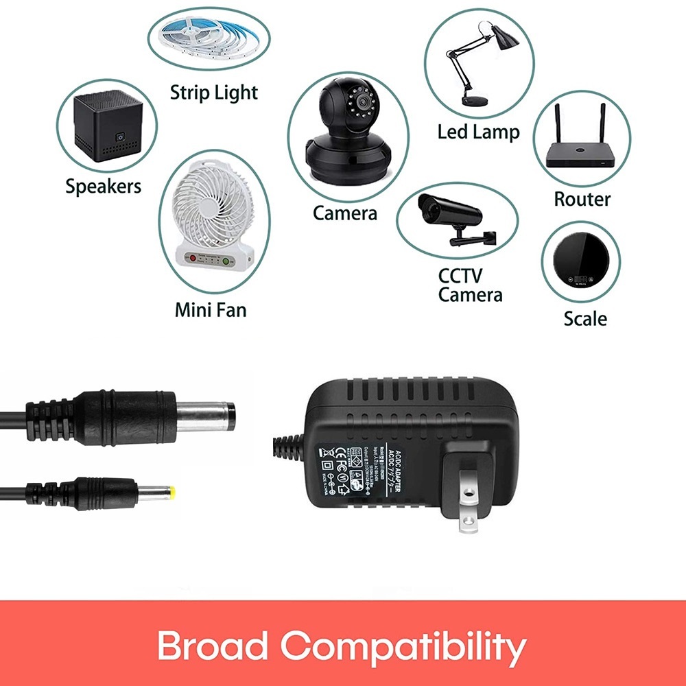 COD Universal 12V 2A Power Cable Adapter for CCTV Security /TV Plus ...
