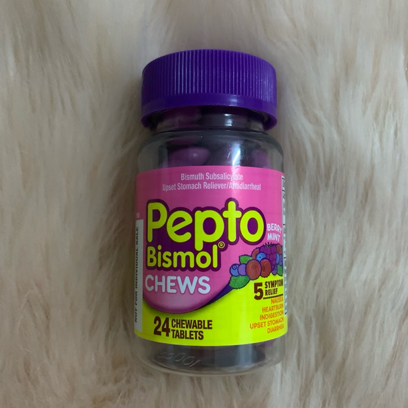 Pepto Bismol Chew BerryMint Flavor 24Chewable Tablets Shopee Philippines