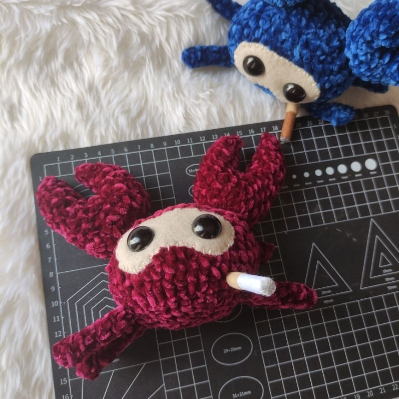 SUGARRUSHSATO Handmade Crochet Spycrab Amigurumi Plushies TF2, Team ...