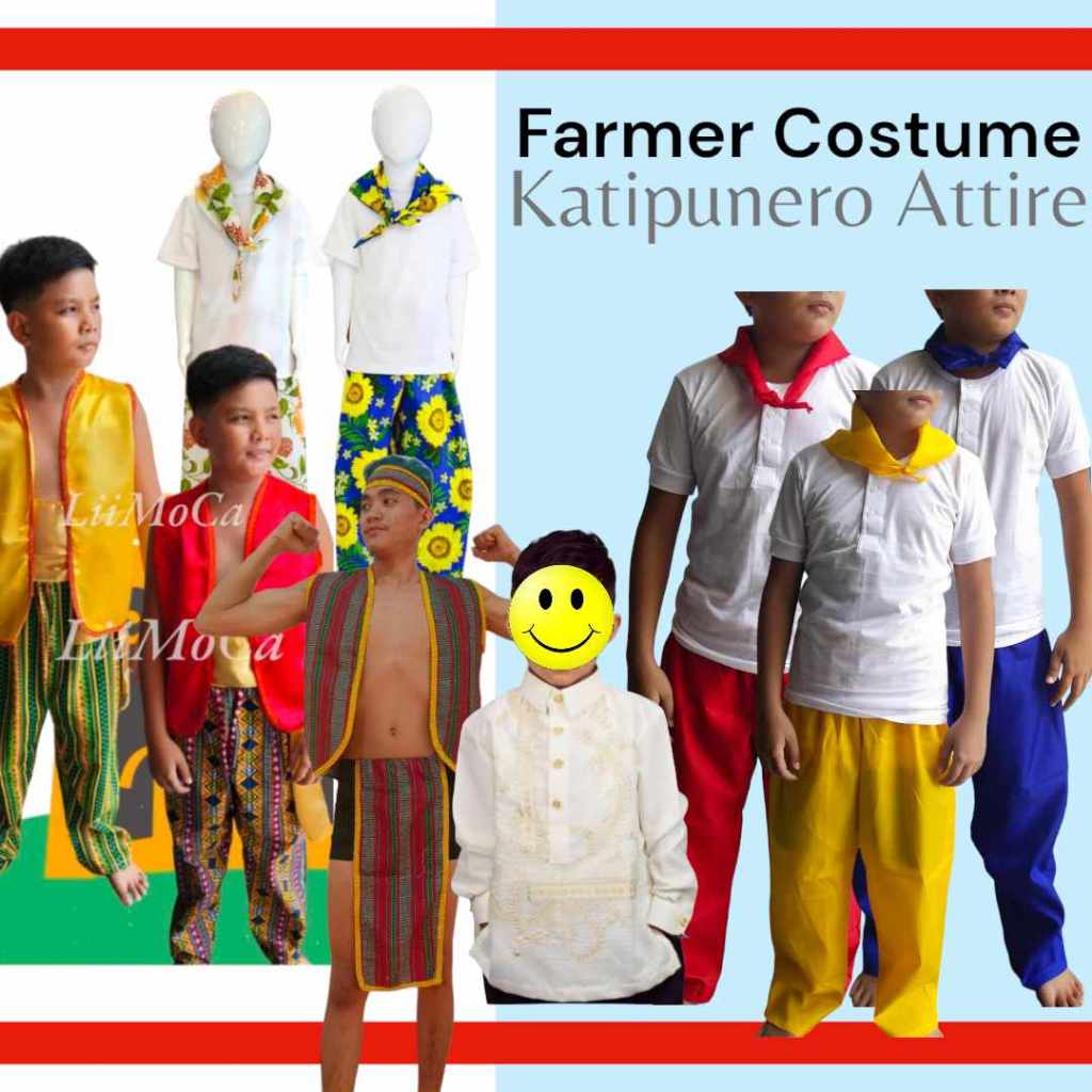 Lancaos Farmers Costume Katipunero Costume Filipino Attire Costumelinggo Ng Wika Shopee 5527