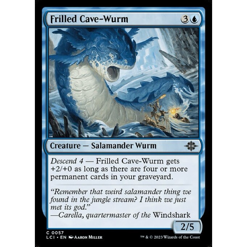 Frilled Cave-Wurm LCI U Magic:The Gathering C KLKSYN BRWRY | Shopee ...