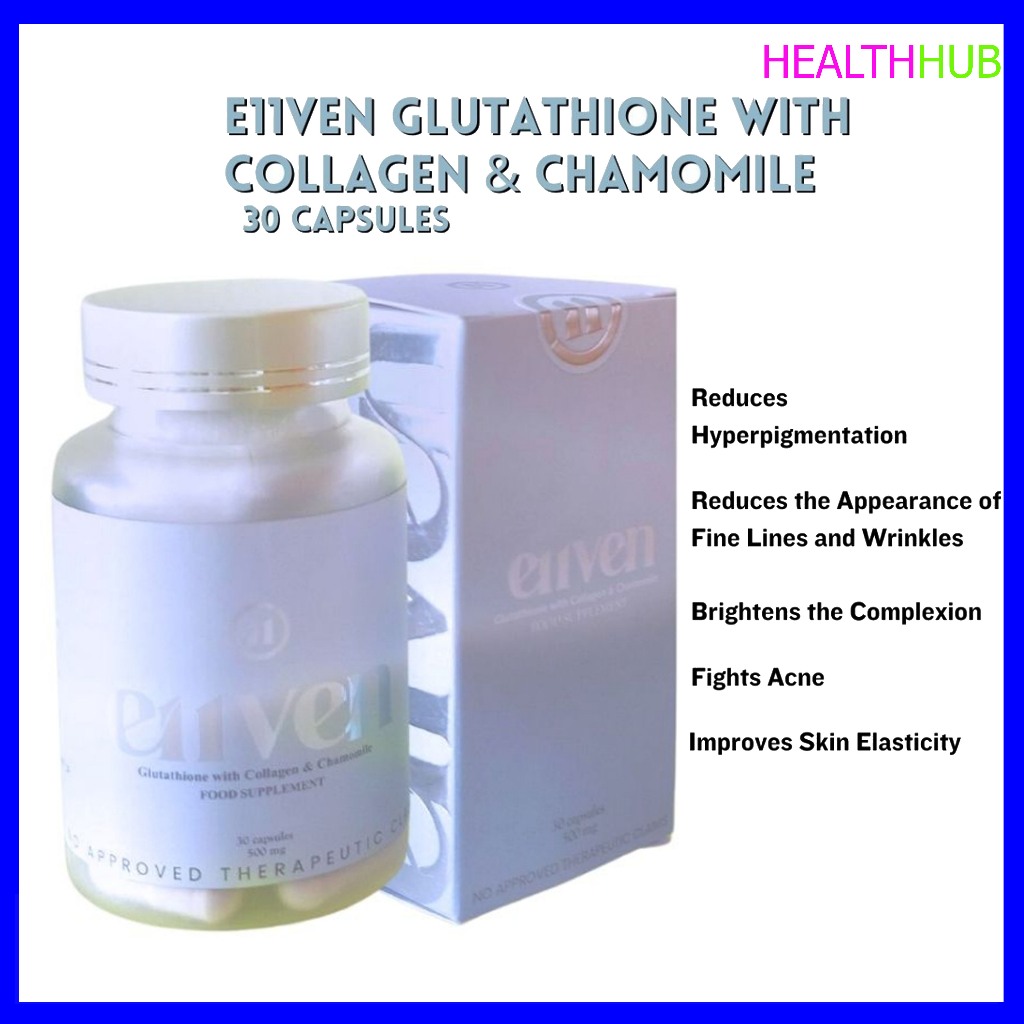 E11VEN Glutathione And Chamomile Capsule by Ellen Adarna | Shopee  Philippines