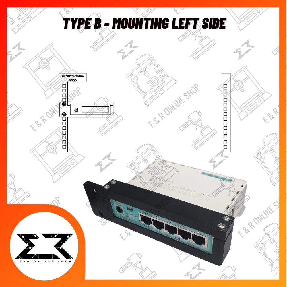M1KROT1K Hex S / Hex Gr3 Rack Mount 3D Printed | Shopee Philippines