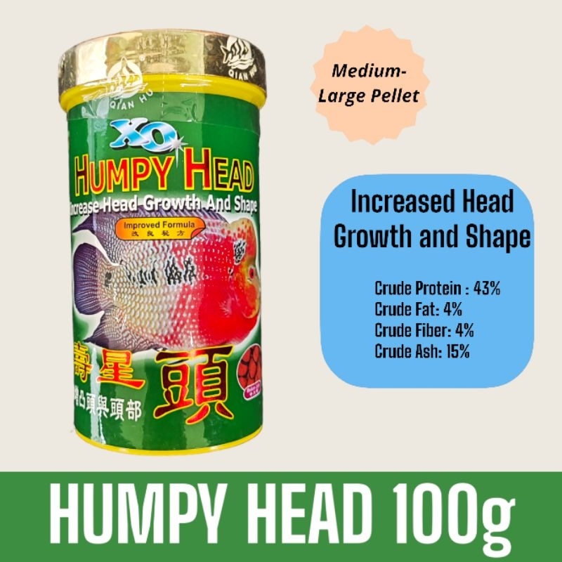 Ocean free XO Humpy Head Flowerhorn Fish food 100g | Shopee Philippines