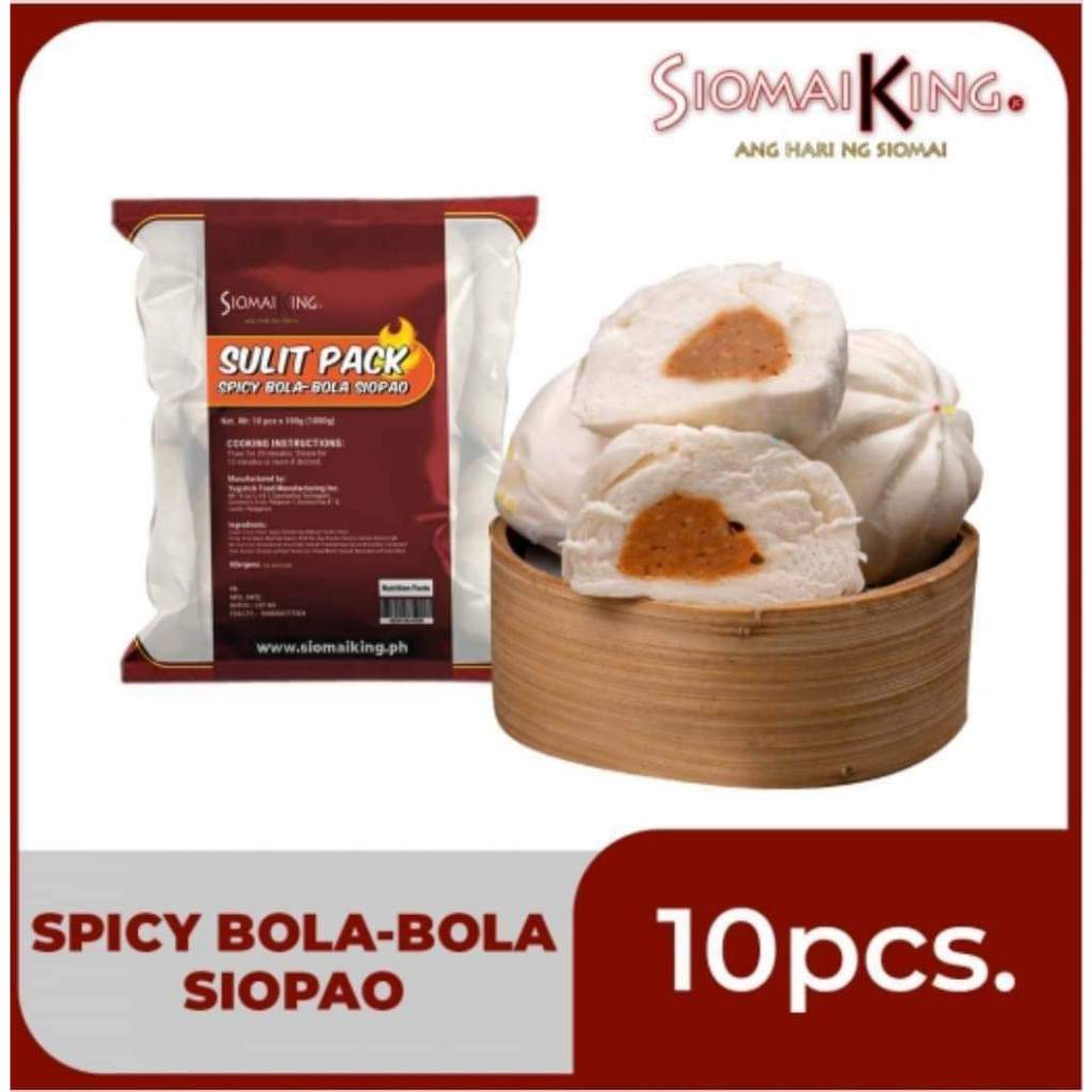 SIOMAI KING SULIT PACK SPICY BOLA BOLA SIOPAO W/SAUCE (FROZEN) | Shopee ...