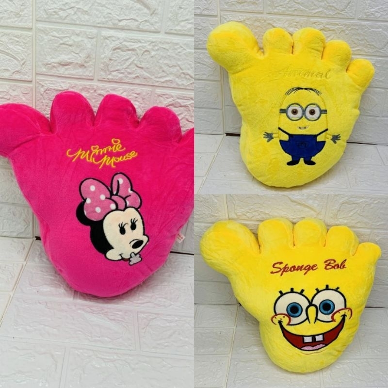 Minnie Mouse Foot Pillow Character Spongebob Minions | Shopee Philippines