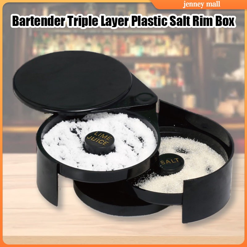 3 Tier Bartender ABS Tool Sugar Salt Rimmer Lime Tray Home For ...