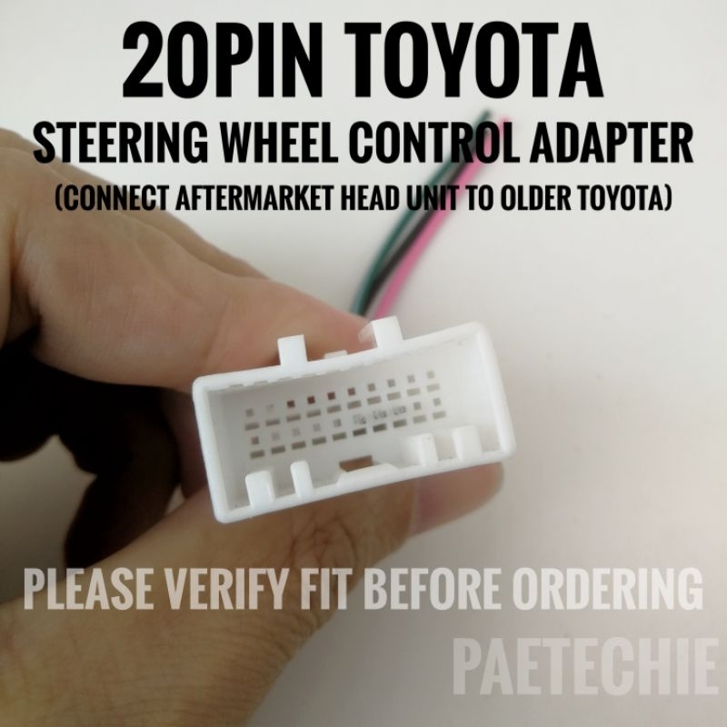 20pin 28pin Steering Wheel Control Adapter Harness for Toyota Vios ...