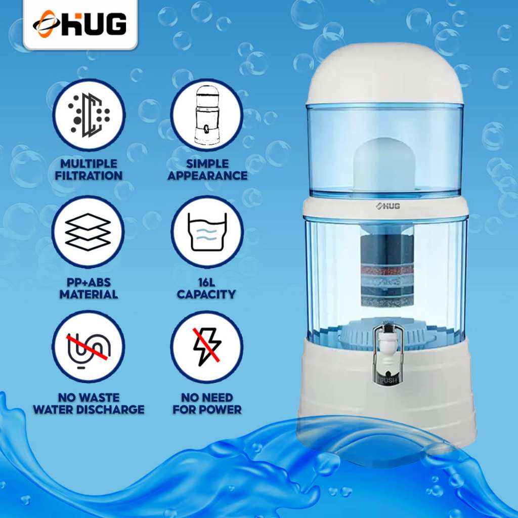 HUG 16L 8 stages Mineral Water Purifier Filter - SM206 | Shopee Philippines