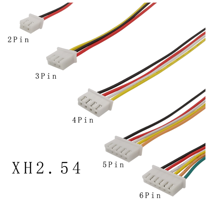 3Pcs JST XH2.54 XH 2.54mm 2/3/4/5/6/7/8/9/10 Pin Pitch Female Connector ...