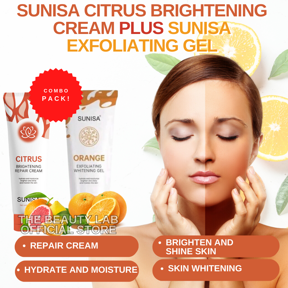 Combo Pack Sunisa Citrus Brightening Cream plus Sunisa Exfoliating Gel