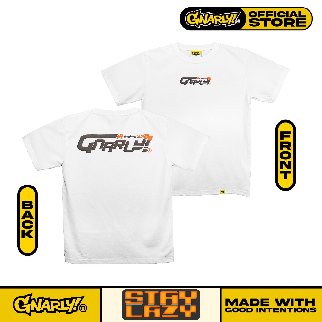 Gnarly! Stay Lazy Embossed T-Shirt | Shopee Philippines