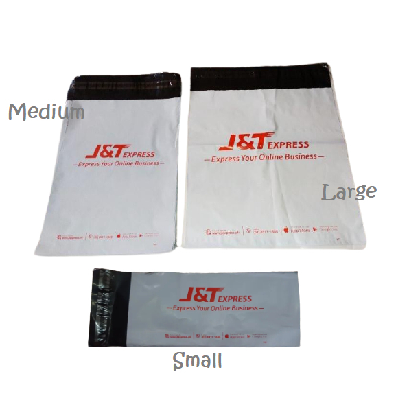 100pcs White Courier Shipping Parcel Plastic Pouch with Print Shopee