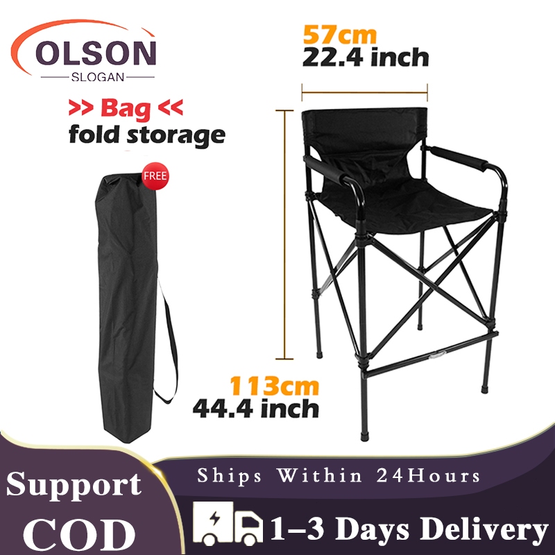 High director chair Portable makeup chair with side pocket fishing