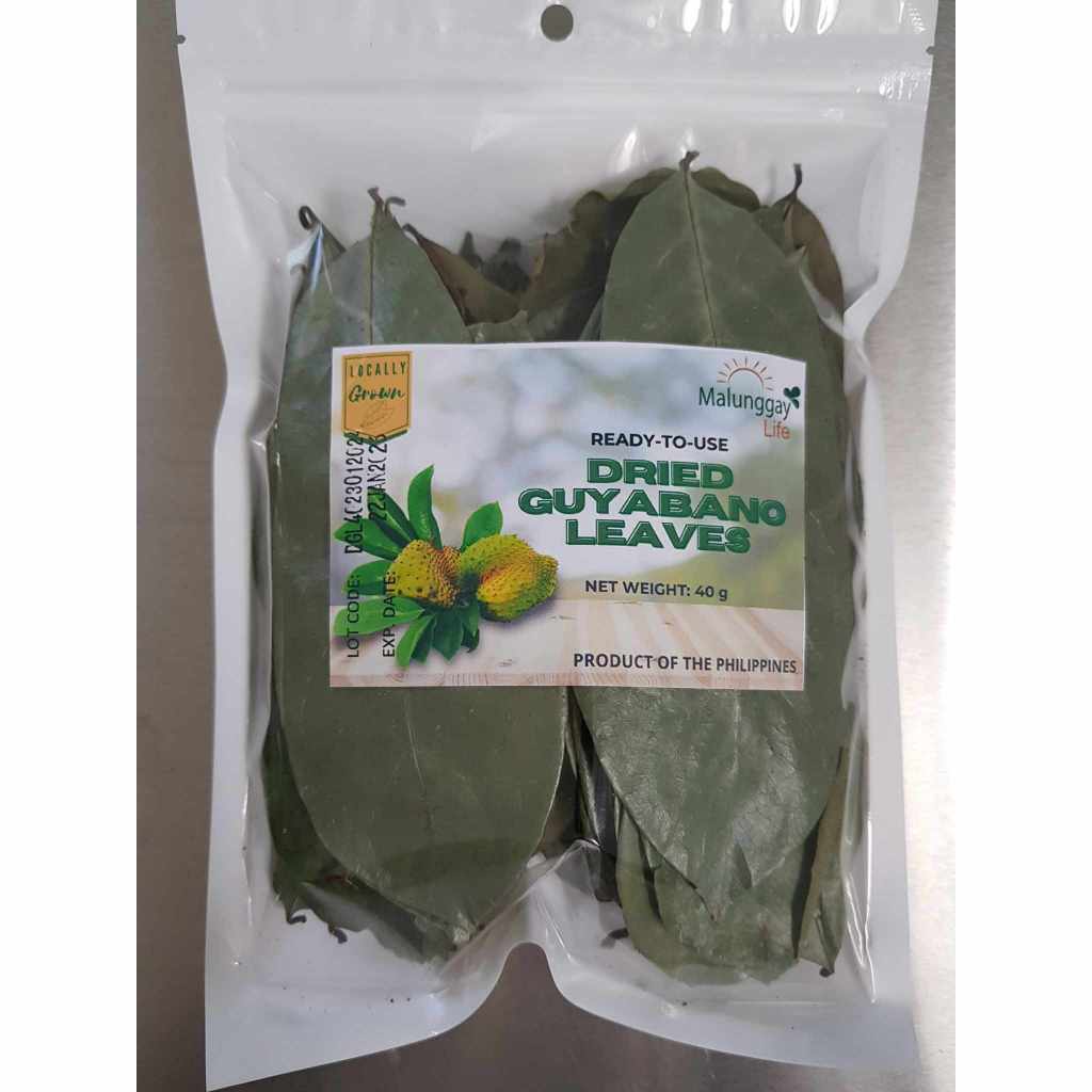 Guyabano Leaves Dried 40g 80 120pcs Locally Grown Farm Grown Natural Organic Dehydrated 8716