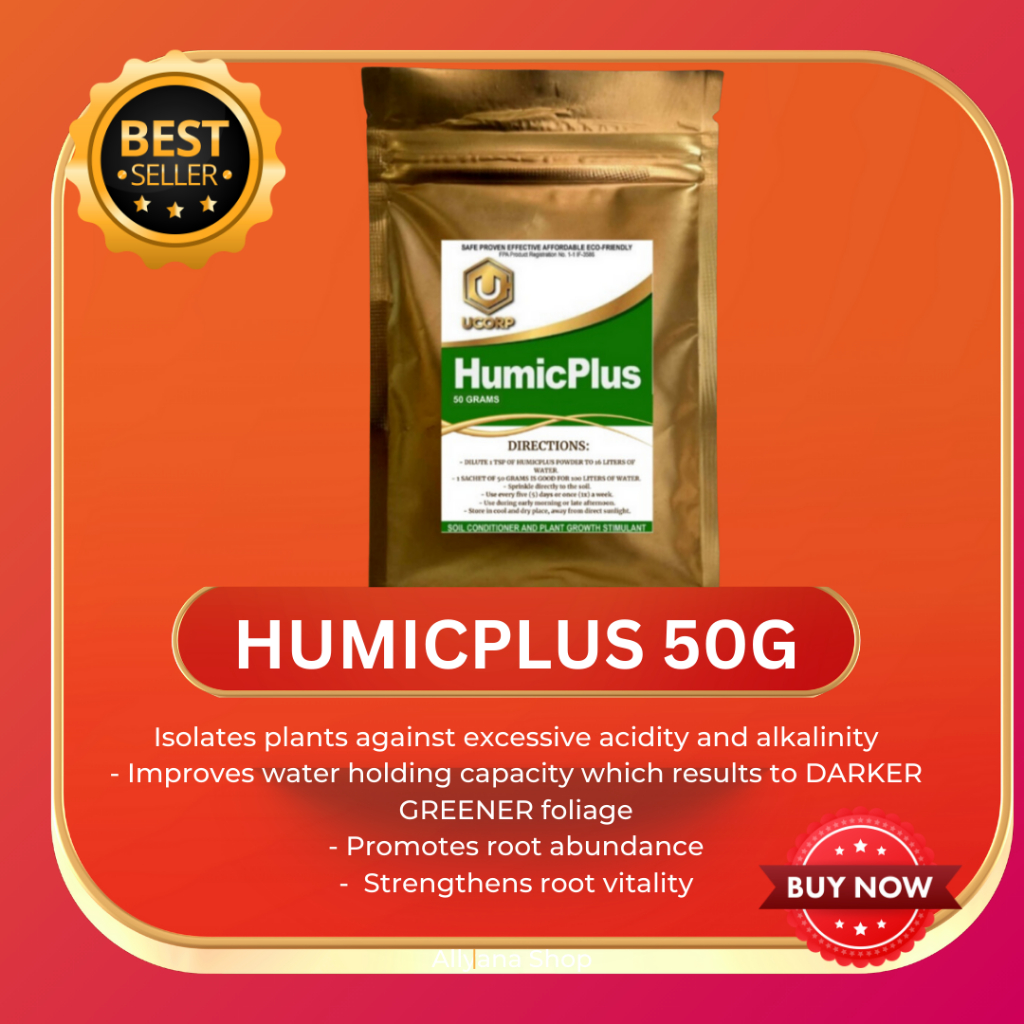 HUMIC PLUS 50G / ORIGINAL / PLANT GROWTH STIMULANT | Shopee Philippines