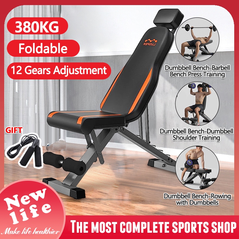 Dumbbell Bench Foldable Bench Press Chair Adjustable Weight ...