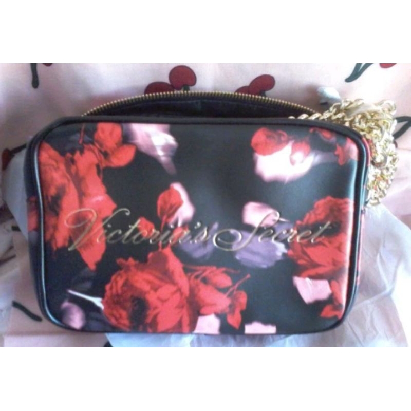 AUTHENTIC/ORIGINAL VICTORIA'S SECRET FLORAL SLING BAG | Shopee Philippines