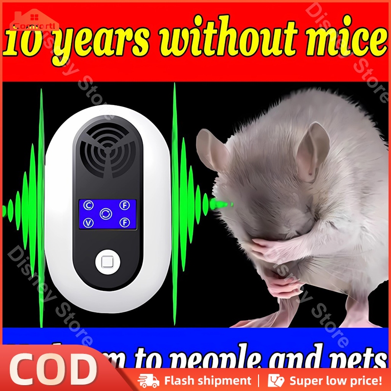 10years without mice！Ultrasonic Pest Repeller Sound waves to repel mice