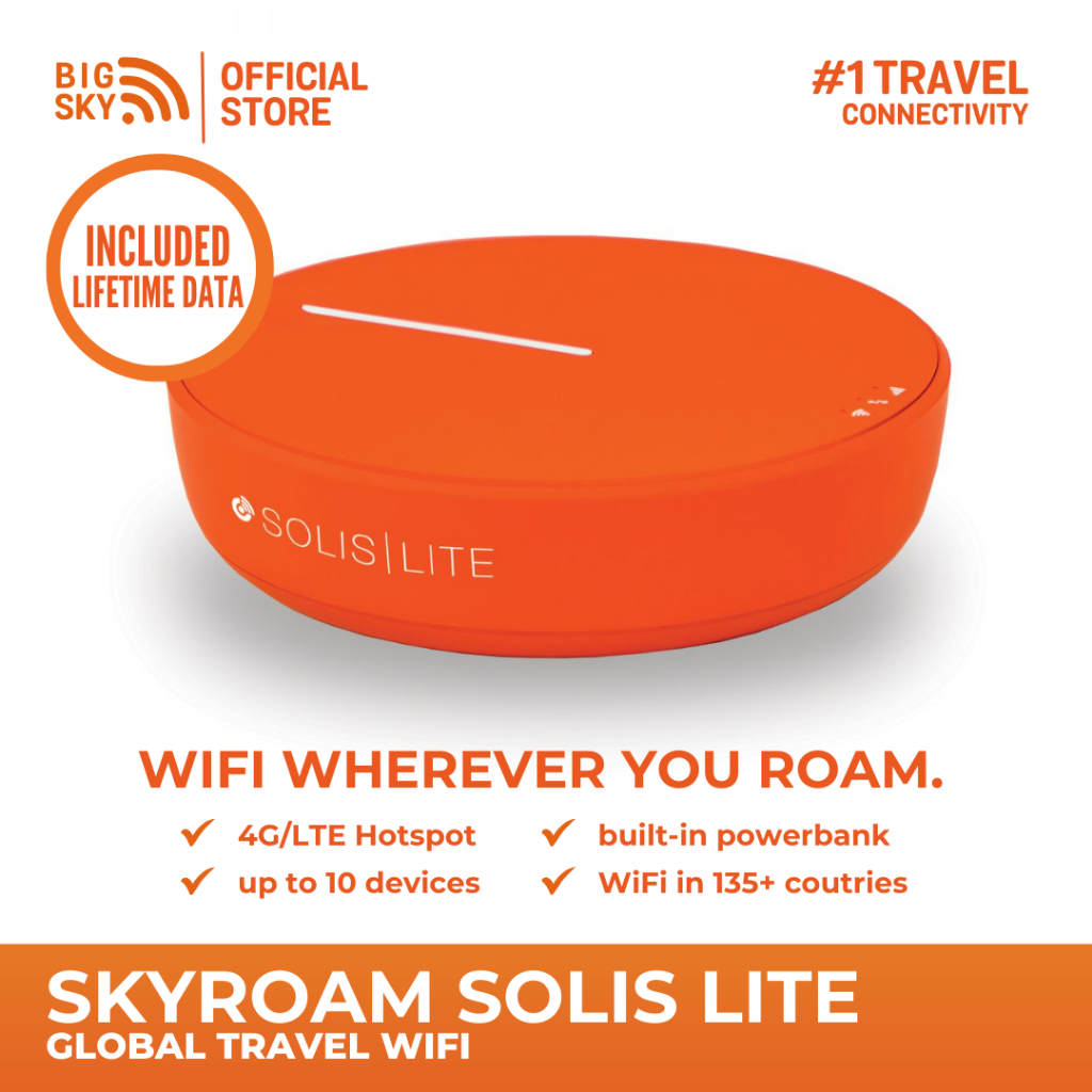 NEW 2024 SkyRoam Solis Lite 4G/LTE WiFi with FREE Lifetime Data Plan ...